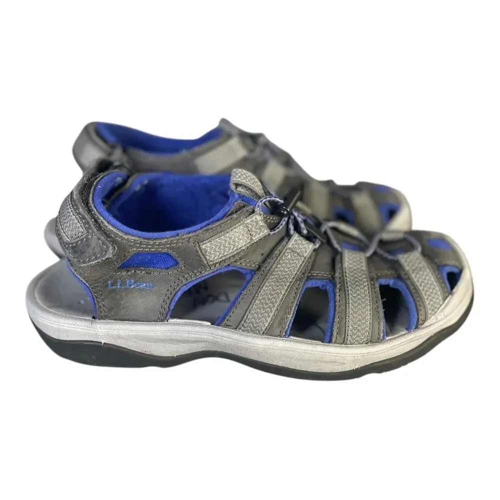 L.L. Bean Men’s Gray/Blue Closed Toe Sport Sandals Size-8.5M